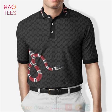 gucci polo t shirt sale|gucci polo shirt snake collar.